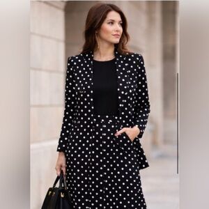 Casablanca Polka Dot Skirt Suit – Size 12 – Made in USA